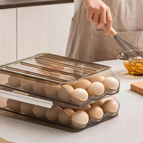 Huevera dispensador de huevos 2 niveles Huevera dispensador de huevos 2 niveles