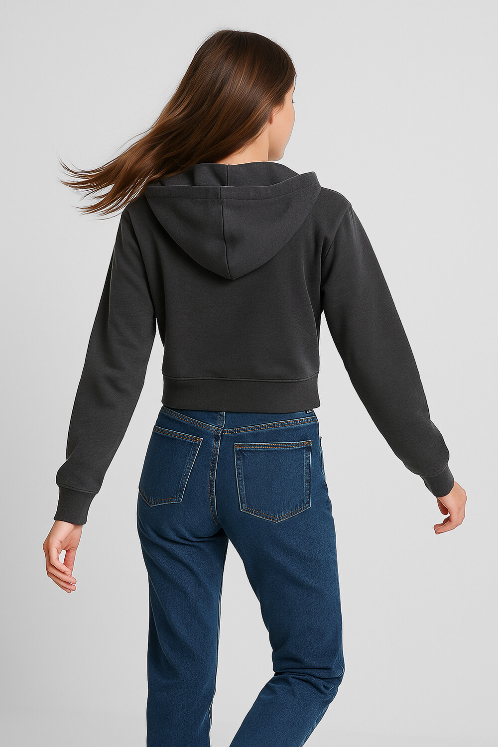 Campera Deportiva Kazzuini 504 Gris Oscuro