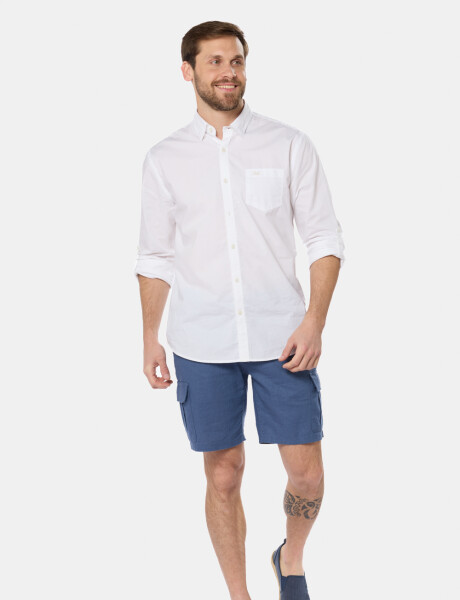 BERMUDA CARGO DE LINO Piedra