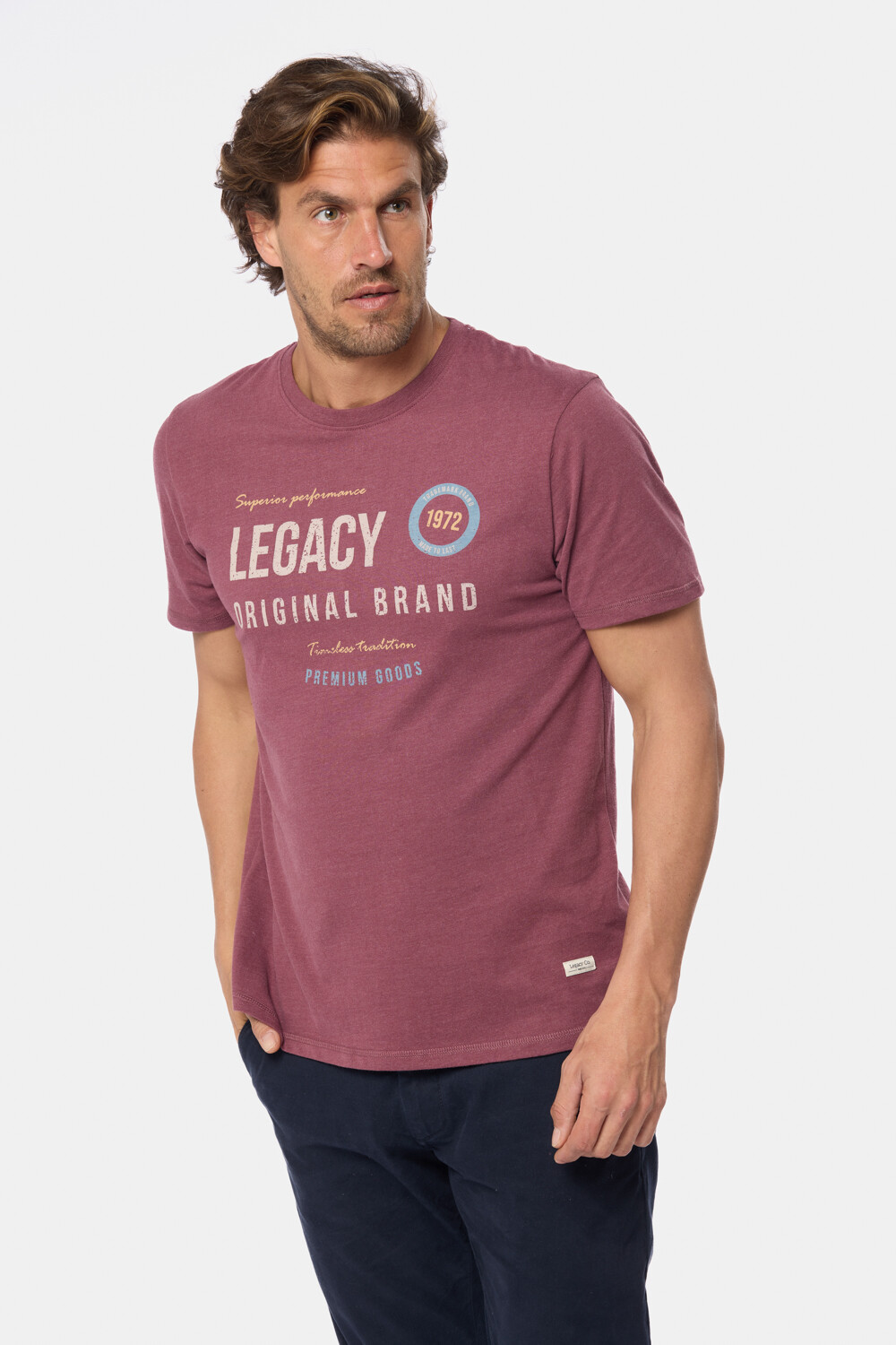REMERA ESTAMPADA Bordo