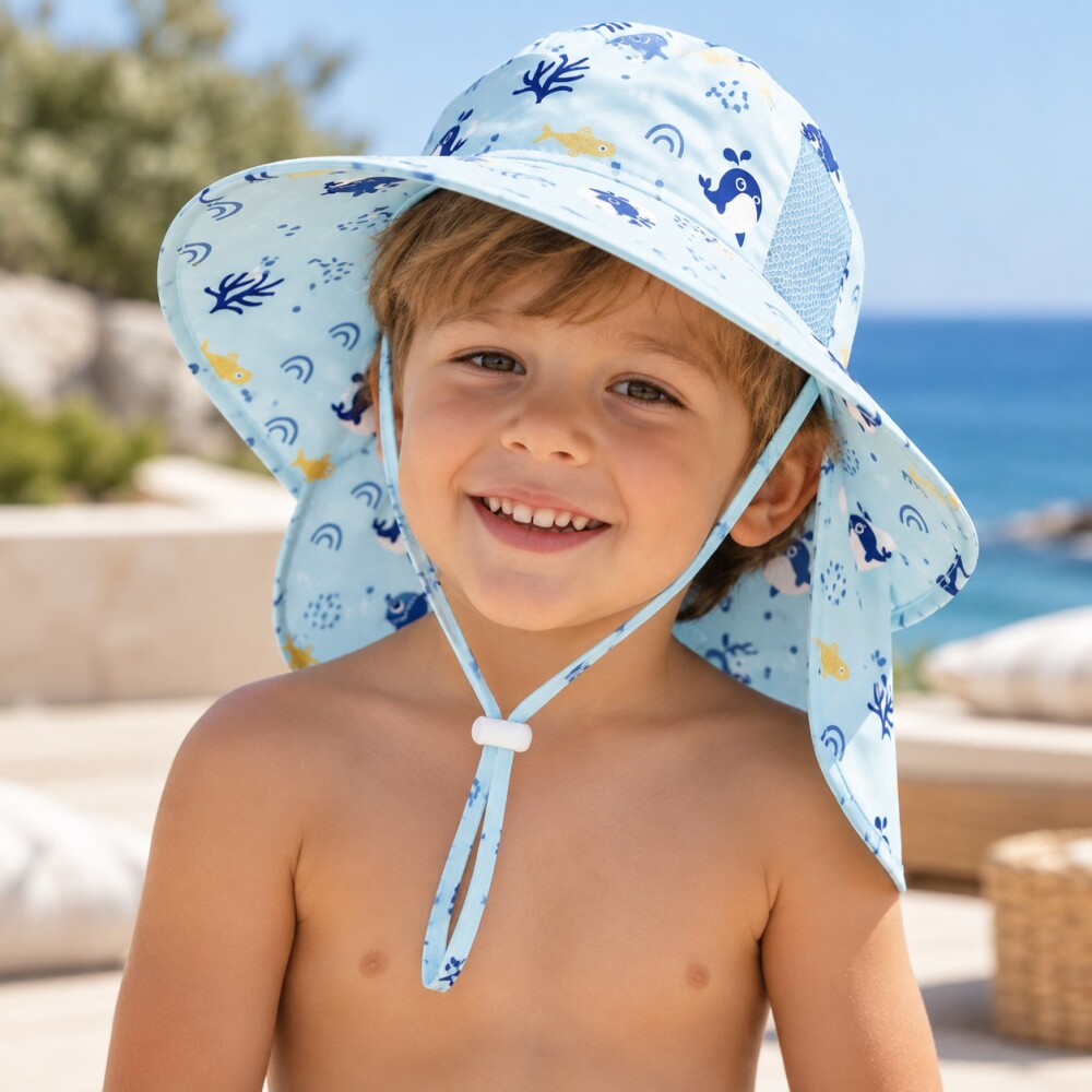 Gorro toddler ASH verano celeste