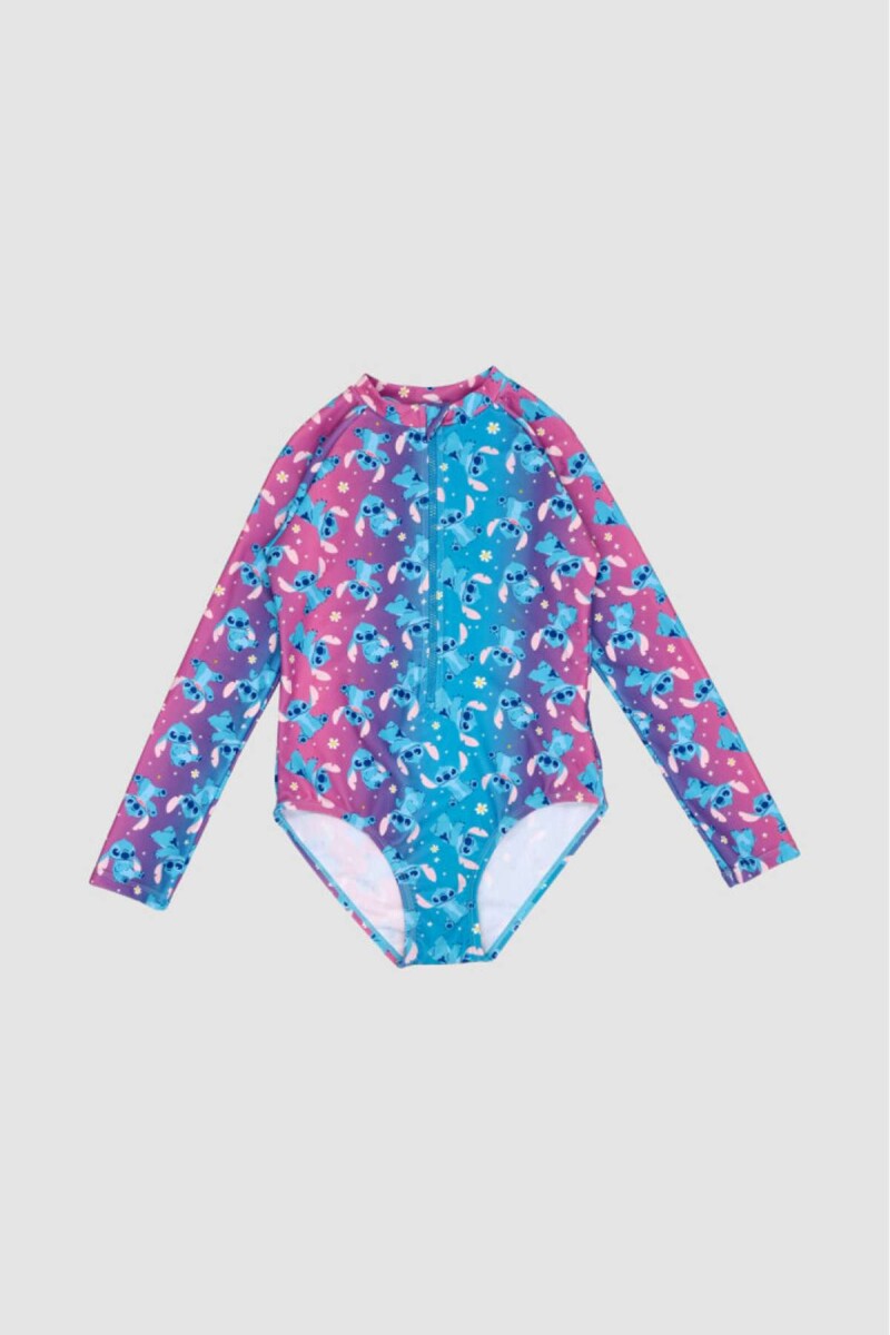 Malla manga larga stitch cute - Lila 