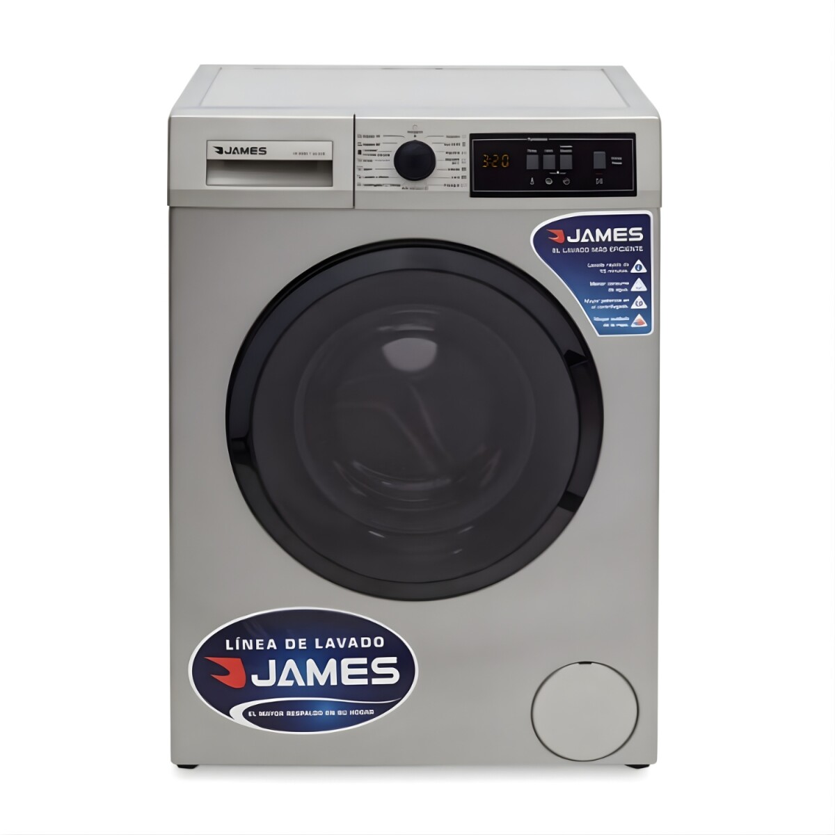 Lavarropas Frontal James Programable 6kg Silver 