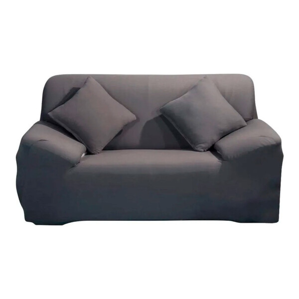 Funda Protector Sillón Sofá 2 Cuerpos Ajustable Elastizada Variante Color Gris