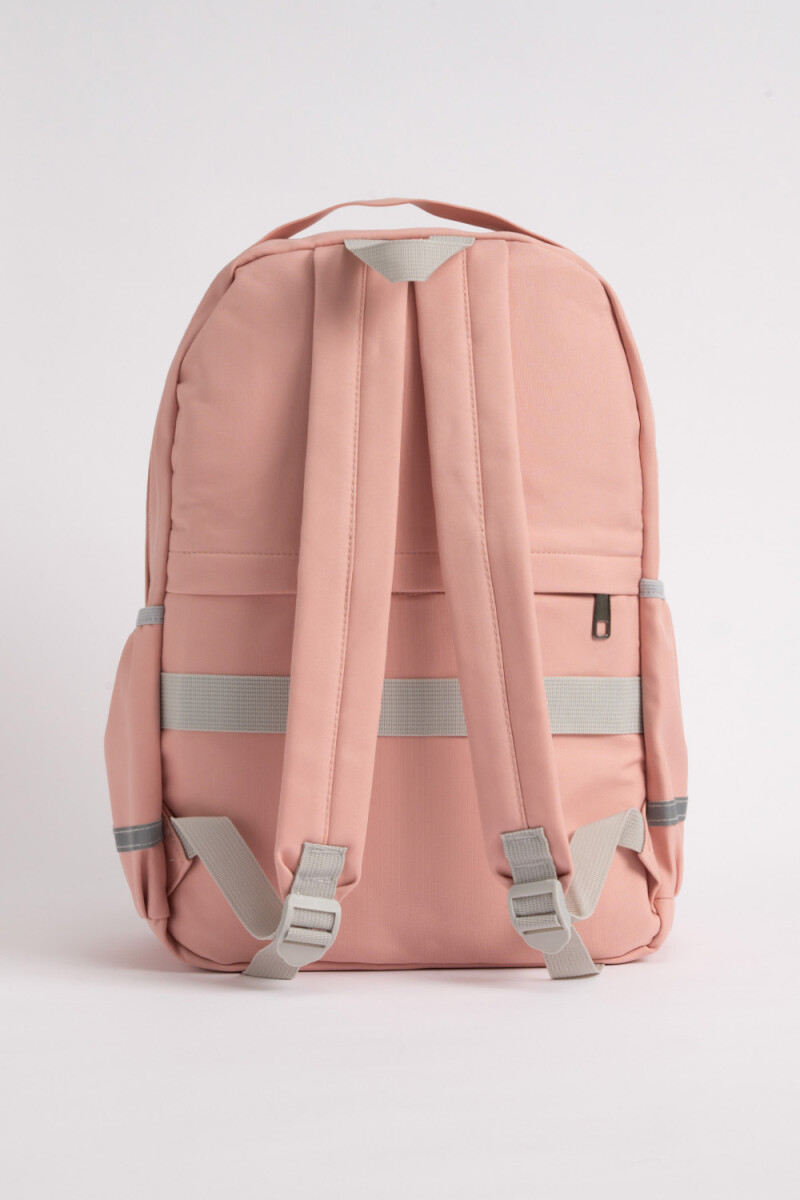Mochila bolsillo cuadrille Rosada