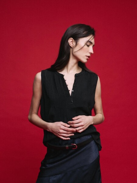 BLUZA D.CASSIN NUPA NEGRO