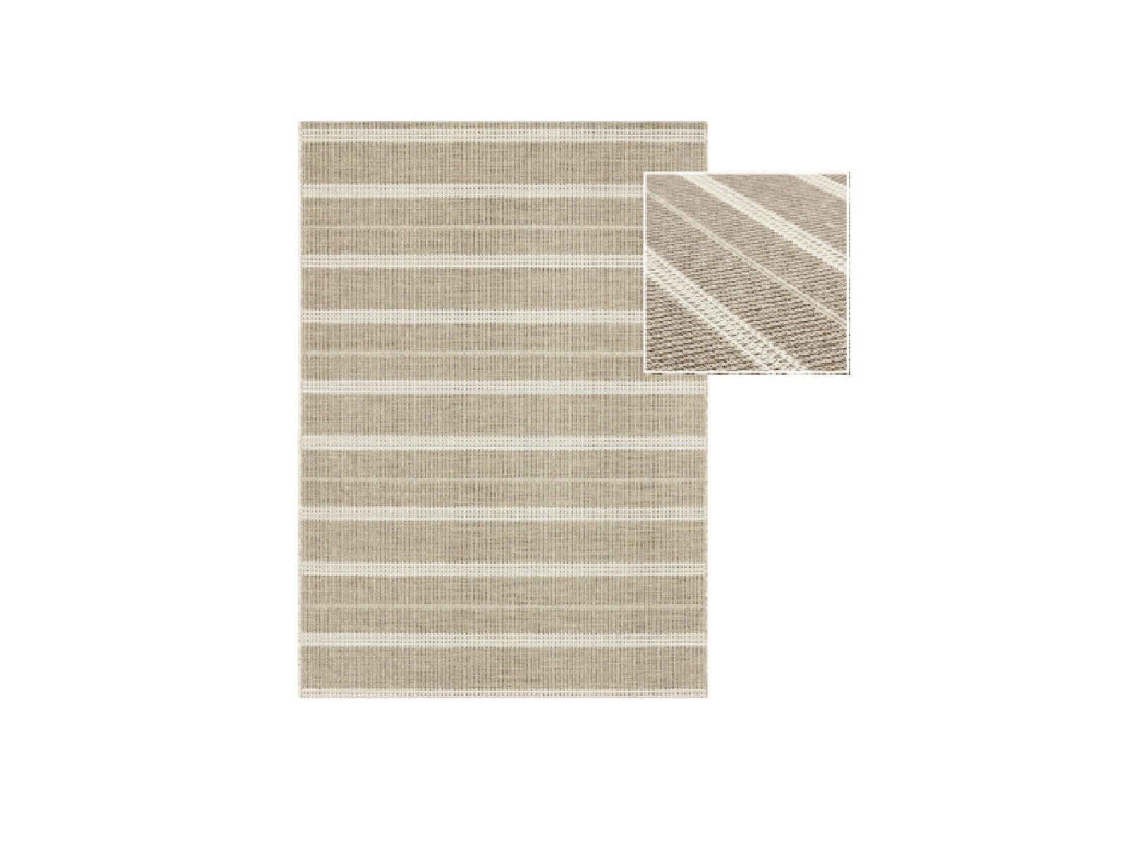 Alfombra INDY Líneas Crema -Beige 