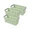 Set x3 Cesto Organizador calado con asas 29 x 13.5 x 12.5 cm VERDE