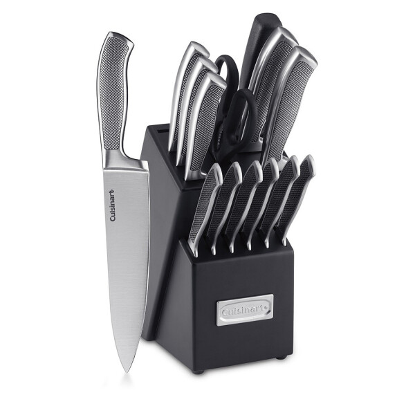 Cuisinart® JUEGO DE CUCHILLOS DE ACERO INOXIDABLE DE 15 PIEZAS CON BLOQUE - GRAPHIX COLLECTION N/A