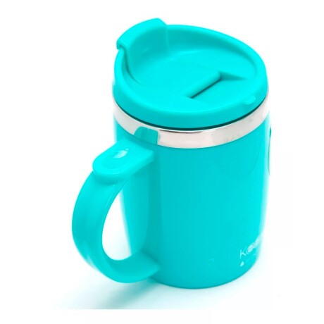Keep Mug Metálico Vaso Térmico 400ml Jarra Acero Inoxidable Celeste
