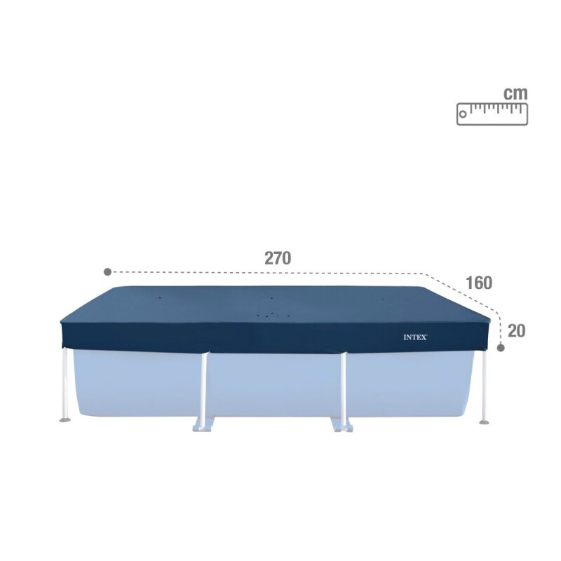 INTEX COBERTOR LONA PISCINA ESTRUCTURAL 260 X 160 Intex Cobertor Lona Piscina Estructural 260 X 160