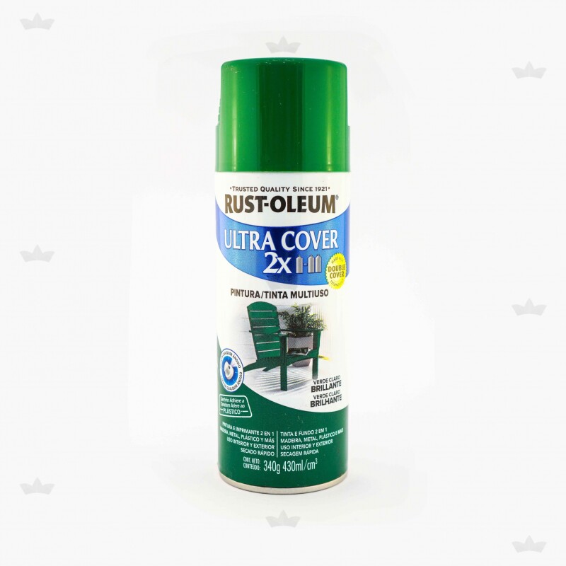 AEROSOL ULTRA COVER 2X VERDE CLARO BRILLANTE- 340GR. N/A