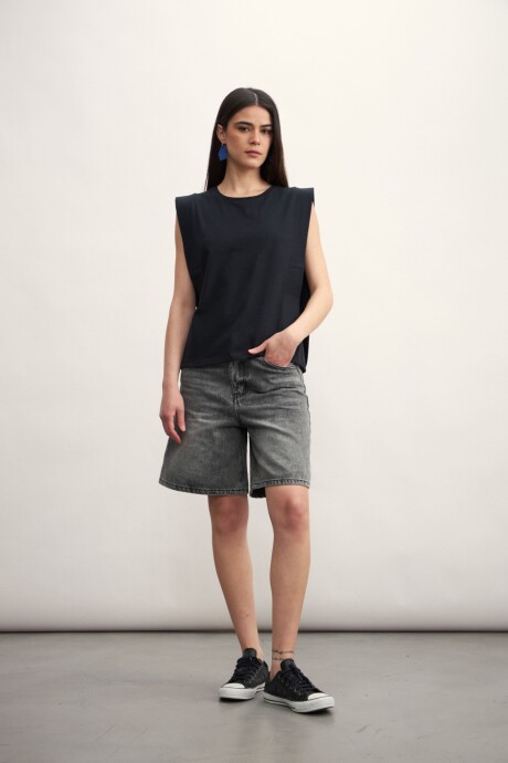 Bermuda Jean Camel Negro