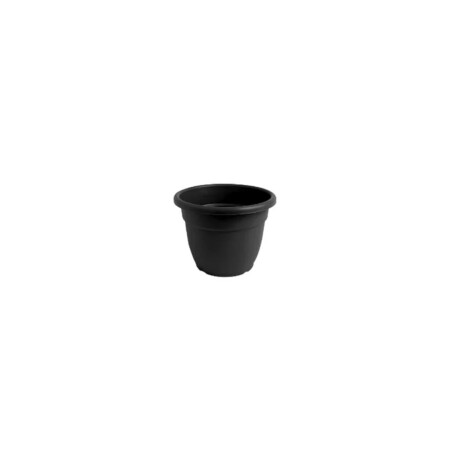 MACETA REDONDA 14CM NEGRO