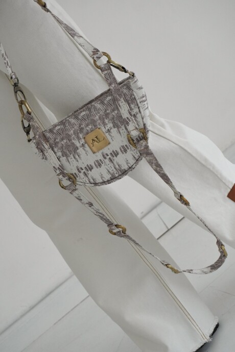 Brassy Bag Blanco Reptil