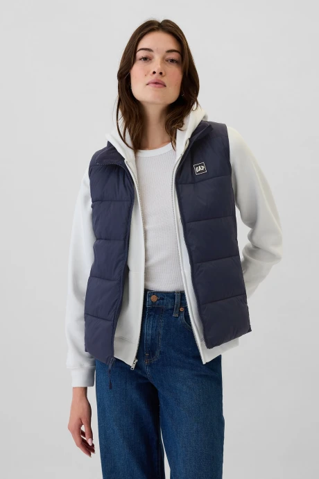 Chaleco Logo Gap Mujer Navy Uniform