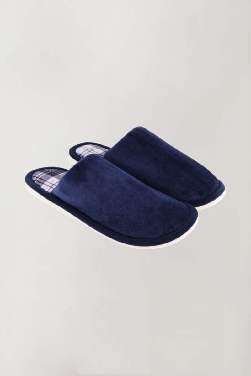 Pantufla escoces - Azul 