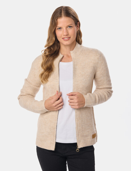 CAMPERA TEJIDA Beige