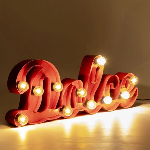 LUMINARIA DE PARED LA DOLCE VITA ROJO - -