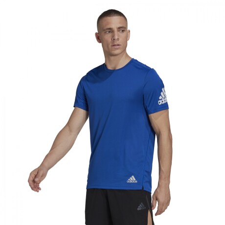 Remera de Hombre Adidas Run It Azul - Blanco