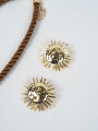 Collar Set Collar Y Caravanas Estampado 1