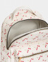 Mochilas Urbanas Romántico Mochila Estampada Cherry - Blanco Crudo