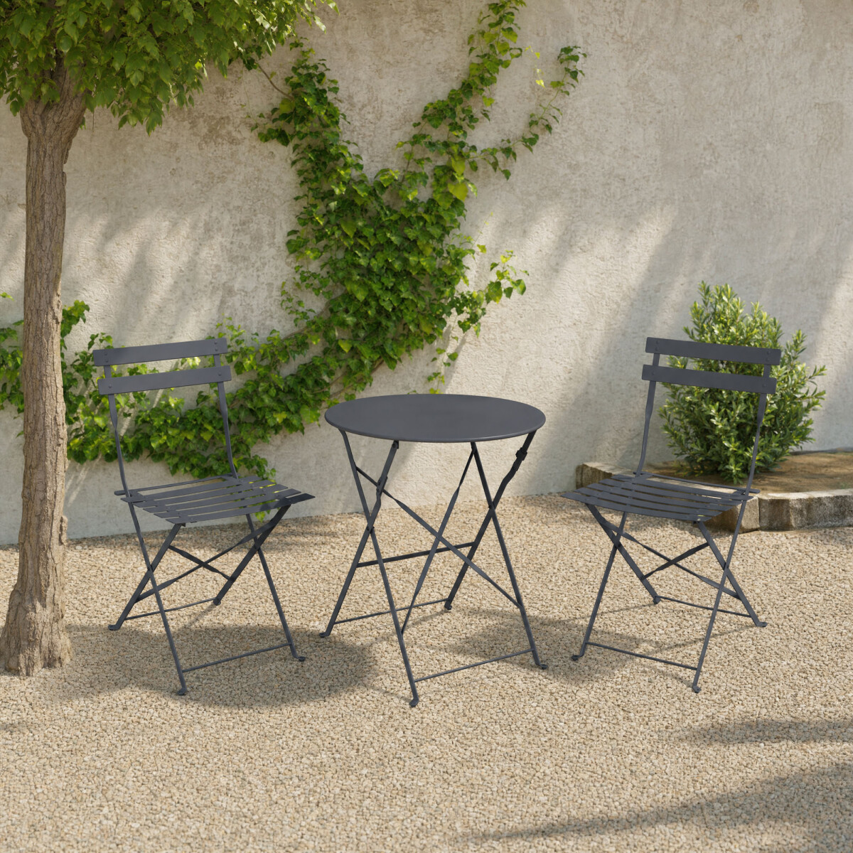 SET DE TERRAZA - ACERO GRIS LAOS 