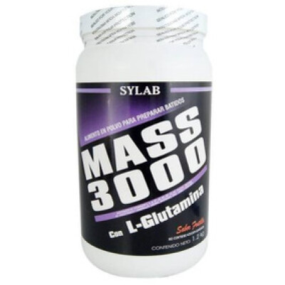 Mass 3000 Sylab Sabor Frutilla 1,2 Kgs. Mass 3000 Sylab Sabor Frutilla 1,2 Kgs.