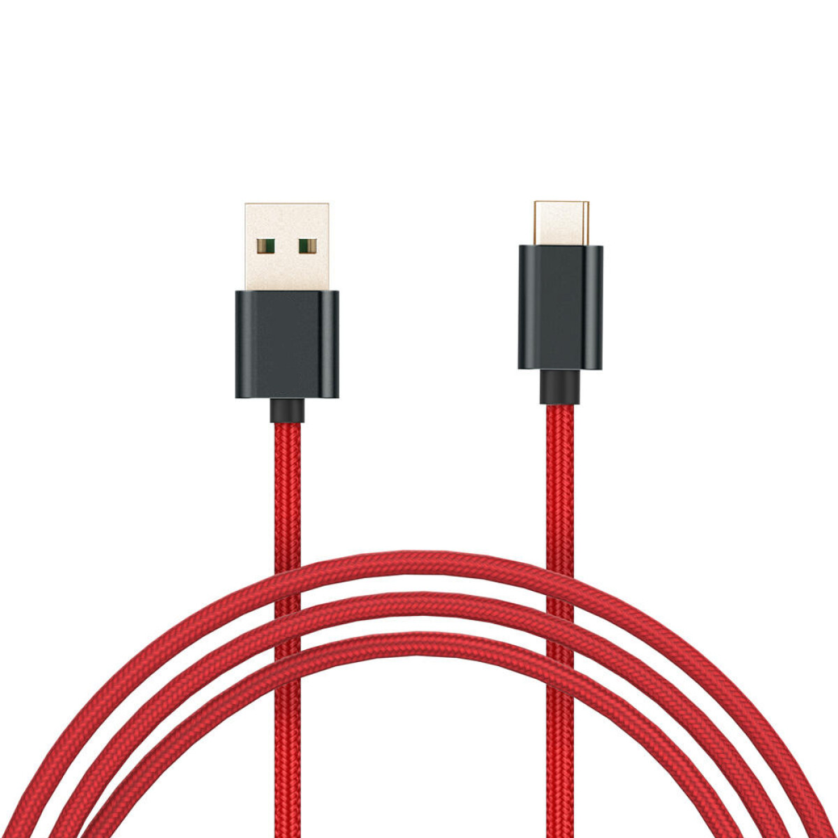 Cable De Datos Xiaomi Acordonado Tipo C A Usb 1m Original Rojo 