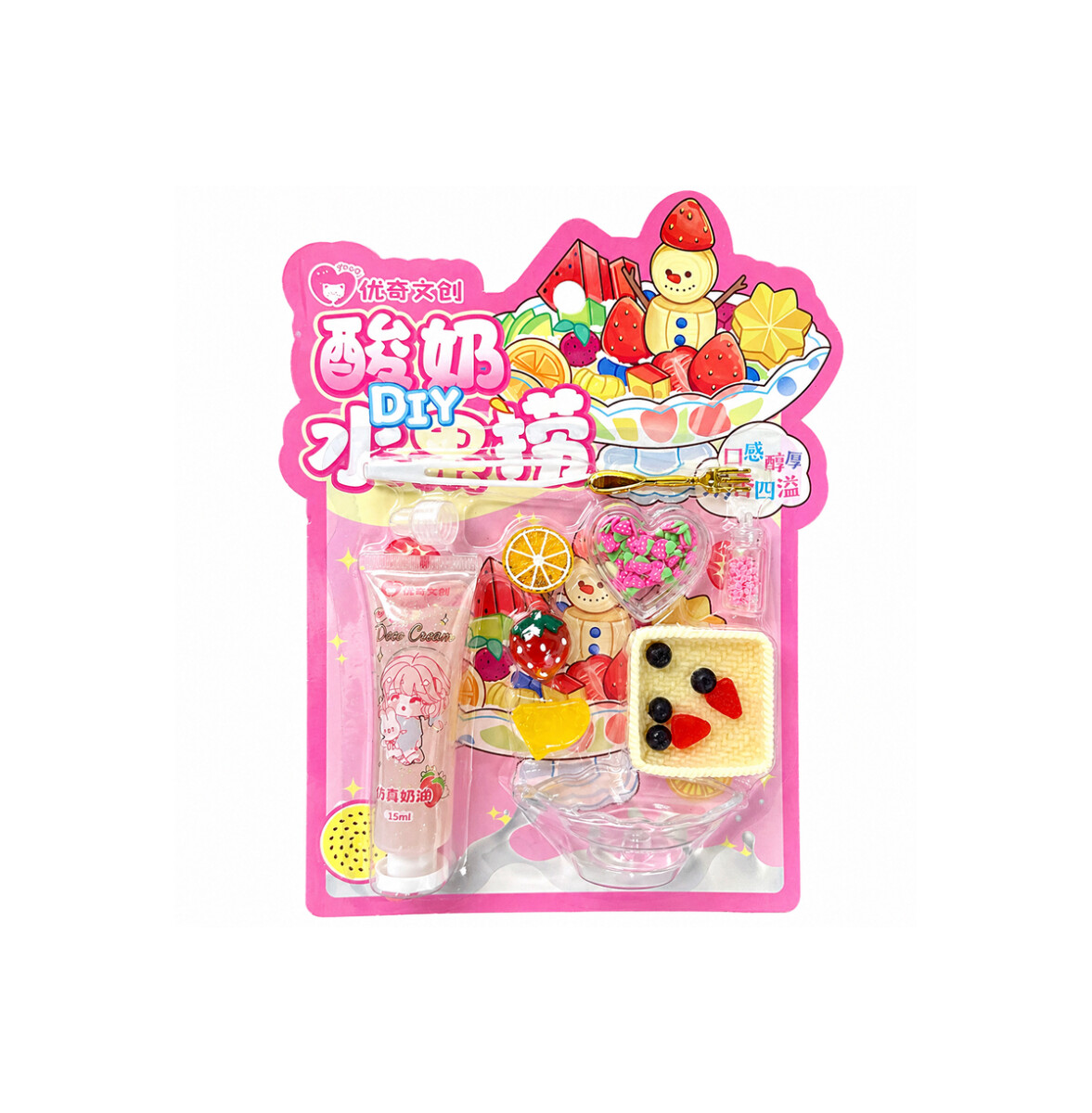 Set creativo slime Postre con frutos 