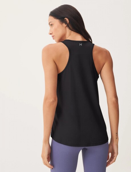 MUSCULOSA DEPORTIVA CON PROTECCIÓN UV NEGRO