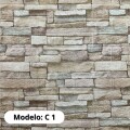 REVESTIMIENTO AUTO ADHESIVO 3D 70 X 77 CM X 3 MM - PIEDRA X 10 UNIDADES REVESTIMIENTO AUTO ADHESIVO 3D 70 X 77 CM X 3 MM - PIEDRA X 10 UNIDADES