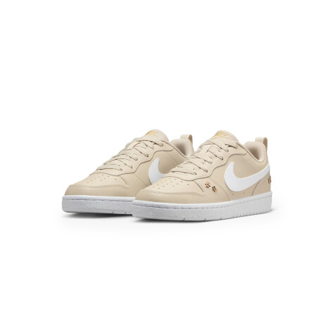 NIKE COURT BOROUGH RECRAFT Beige & White