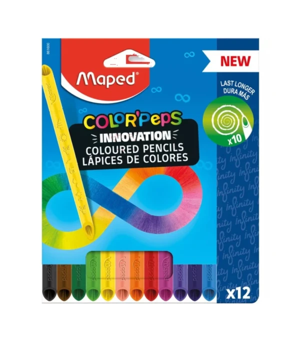 LÁPICES DE COLORES INFINITY X12 MAPED Varios