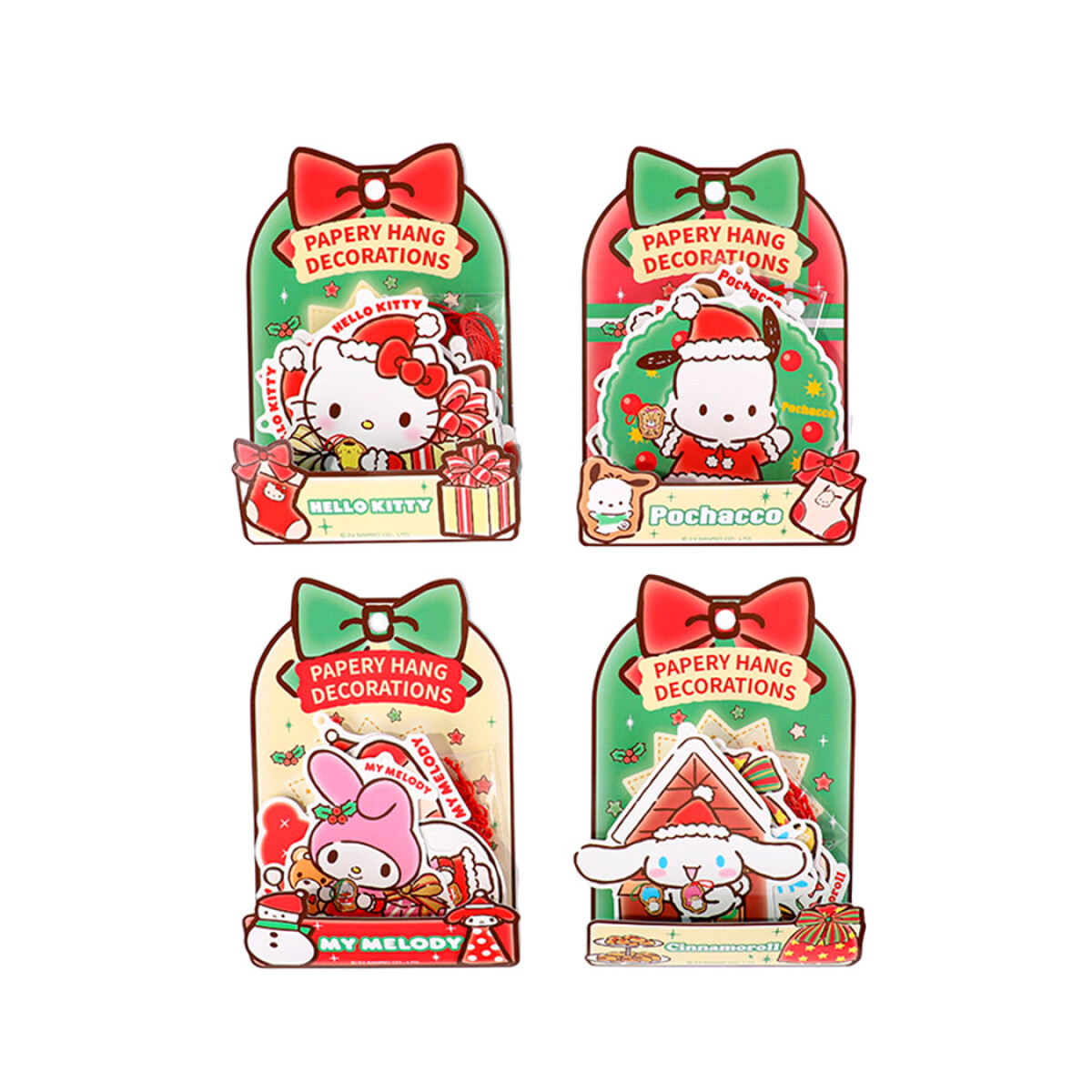 Set colgantes navideños Sanrio - cinnamoroll 