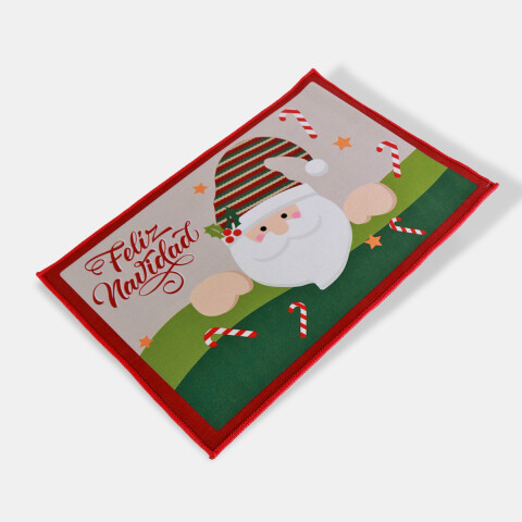 ALFOMBRA RECT DIS SANTA 33X58CM Unica