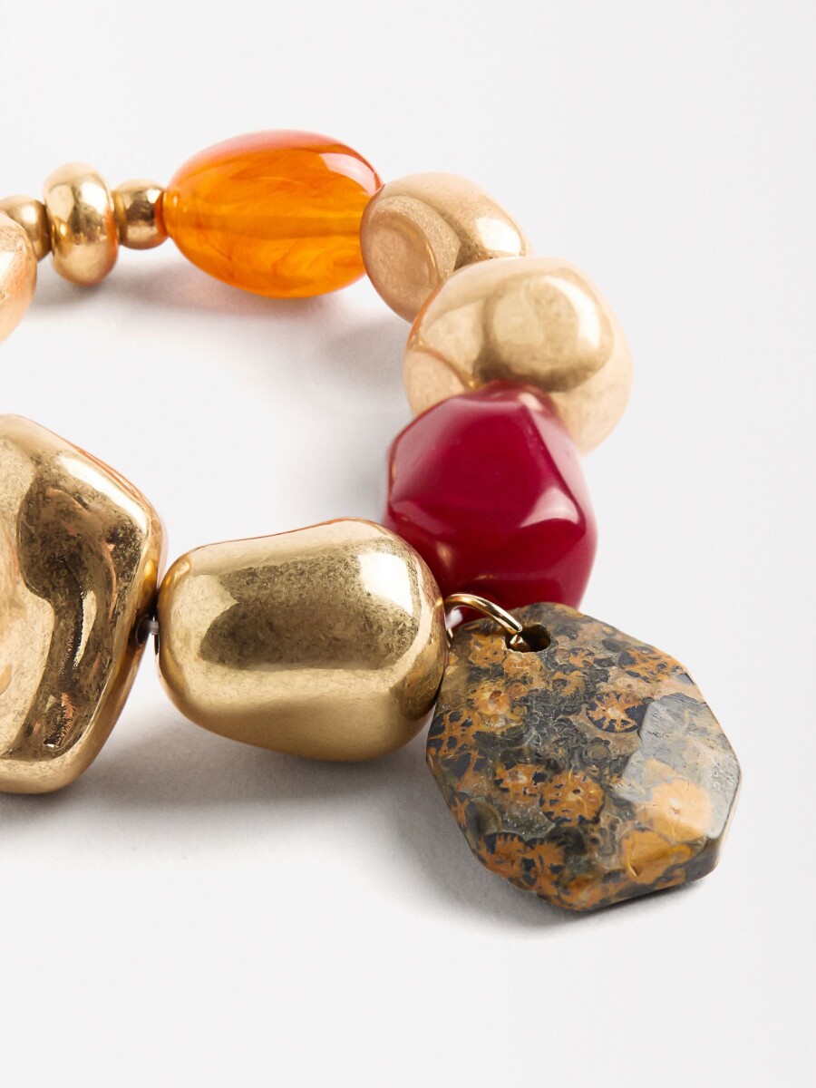 Pulsera Elástica Efecto Piedra multicolor