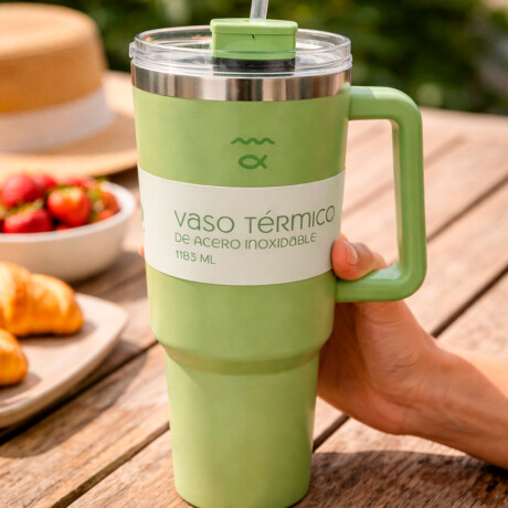 VASO TERMICO RIO 1200ML VERDE MATCHA VERDE
