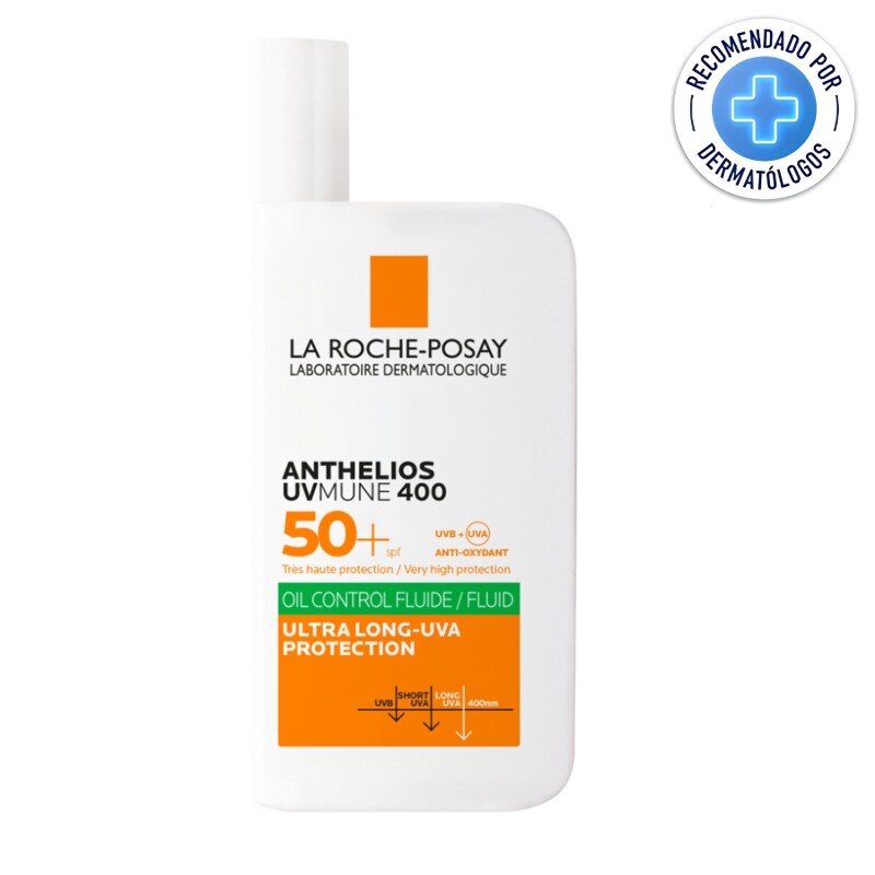 Fluido Protector Solar SPF50+ La Roche Posay Anthelios Uvmune 400 Oil Control 50ml Fluido Protector Solar SPF50+ La Roche Posay Anthelios Uvmune 400 Oil Control 50ml