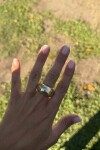 Oval Ring Dorado