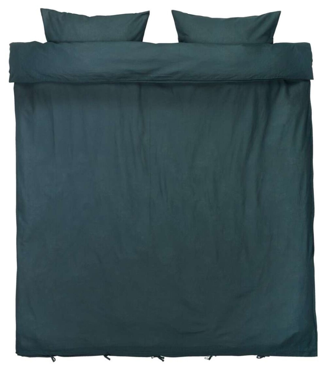 Juego Funda Nordica Lino Linda 240X220 - Petroleo 