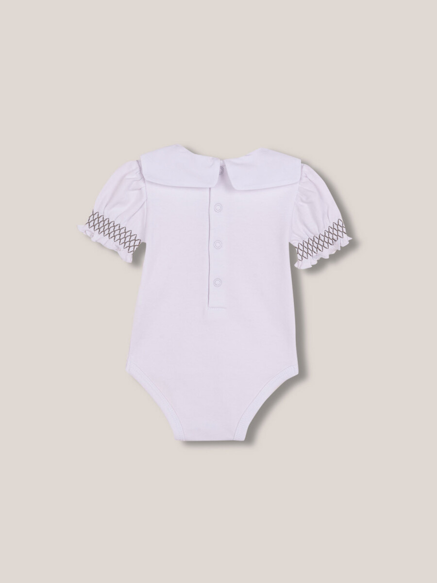 Body Con Bordado Blanco