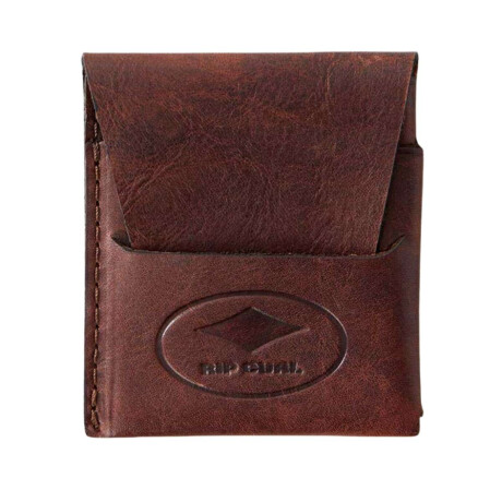 Billetera Rip Curl Quality Products Pocket Slim Marrón Oscuro
