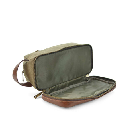 Neceser Nero Canvas Verde