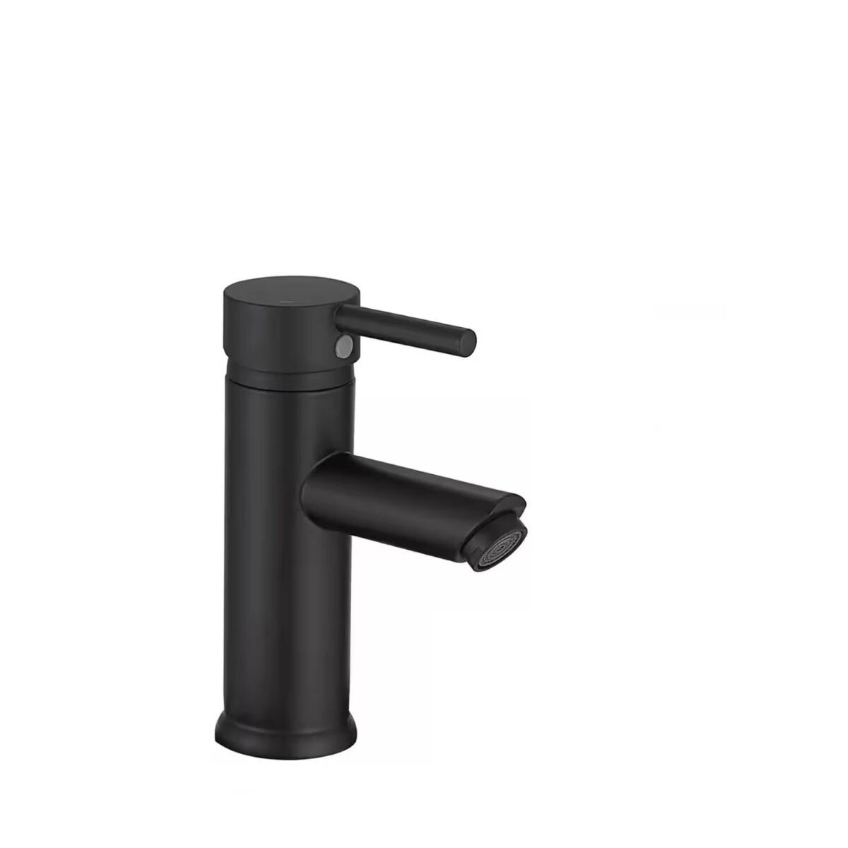 Grifería De Lavatorio Monocomando De Mesada Milano Negro Mate 