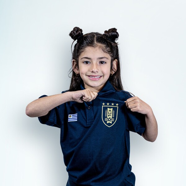 Camiseta Polo - Infantil Azul Marino