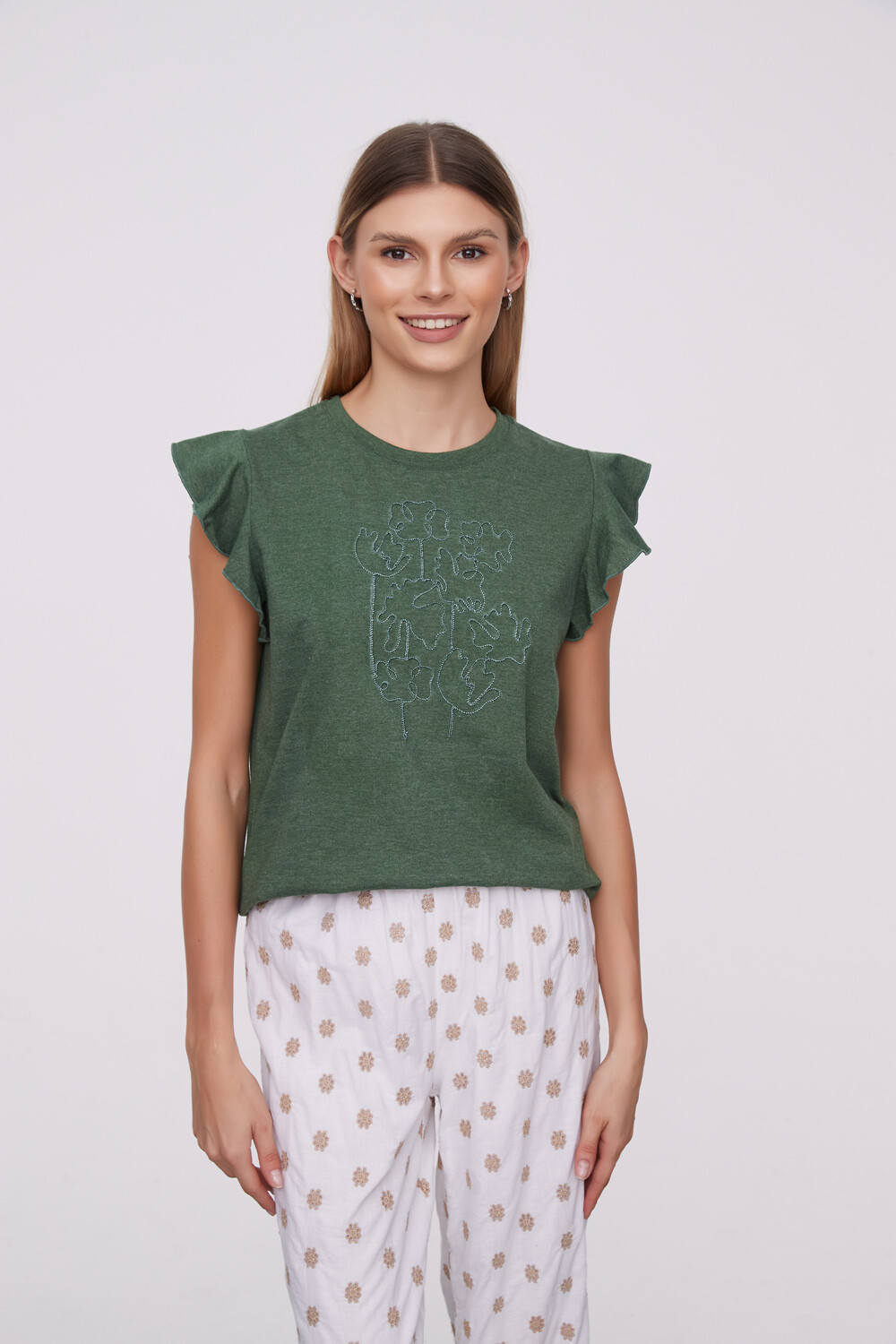 Musculosa Xenia Verde Seco