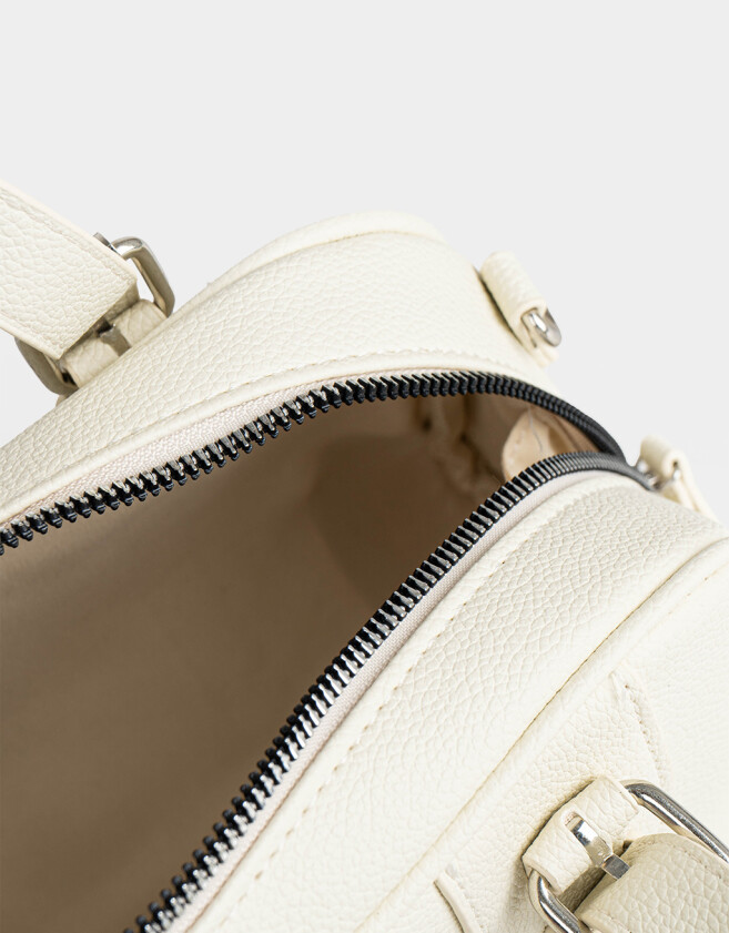 Bowling Sport Cartera Bowling Con Charm - Blanco Crudo