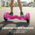 Skate Electrico Hoverboard Gogreen Musica Bt Luces Patineta Diseño Violeta