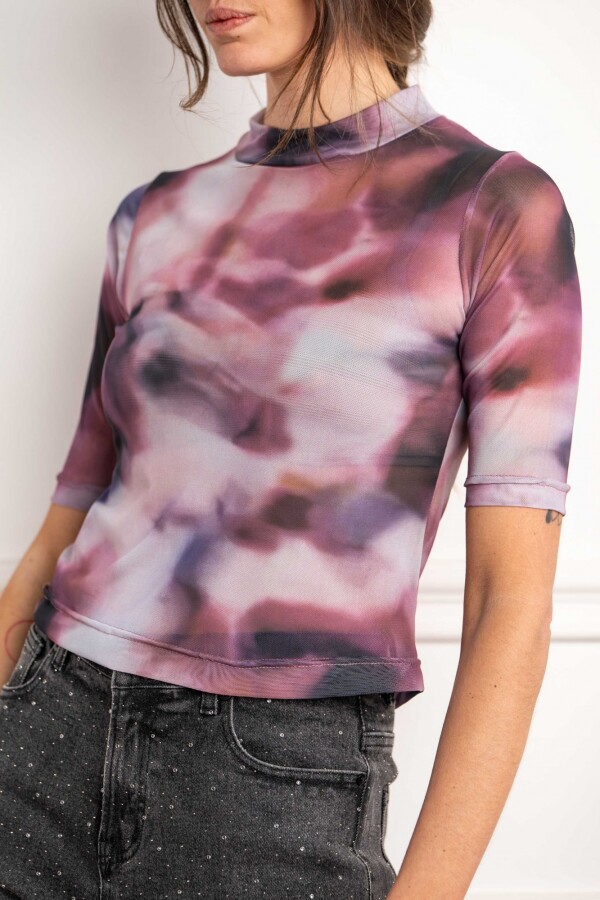 Polera Tul Print Multi